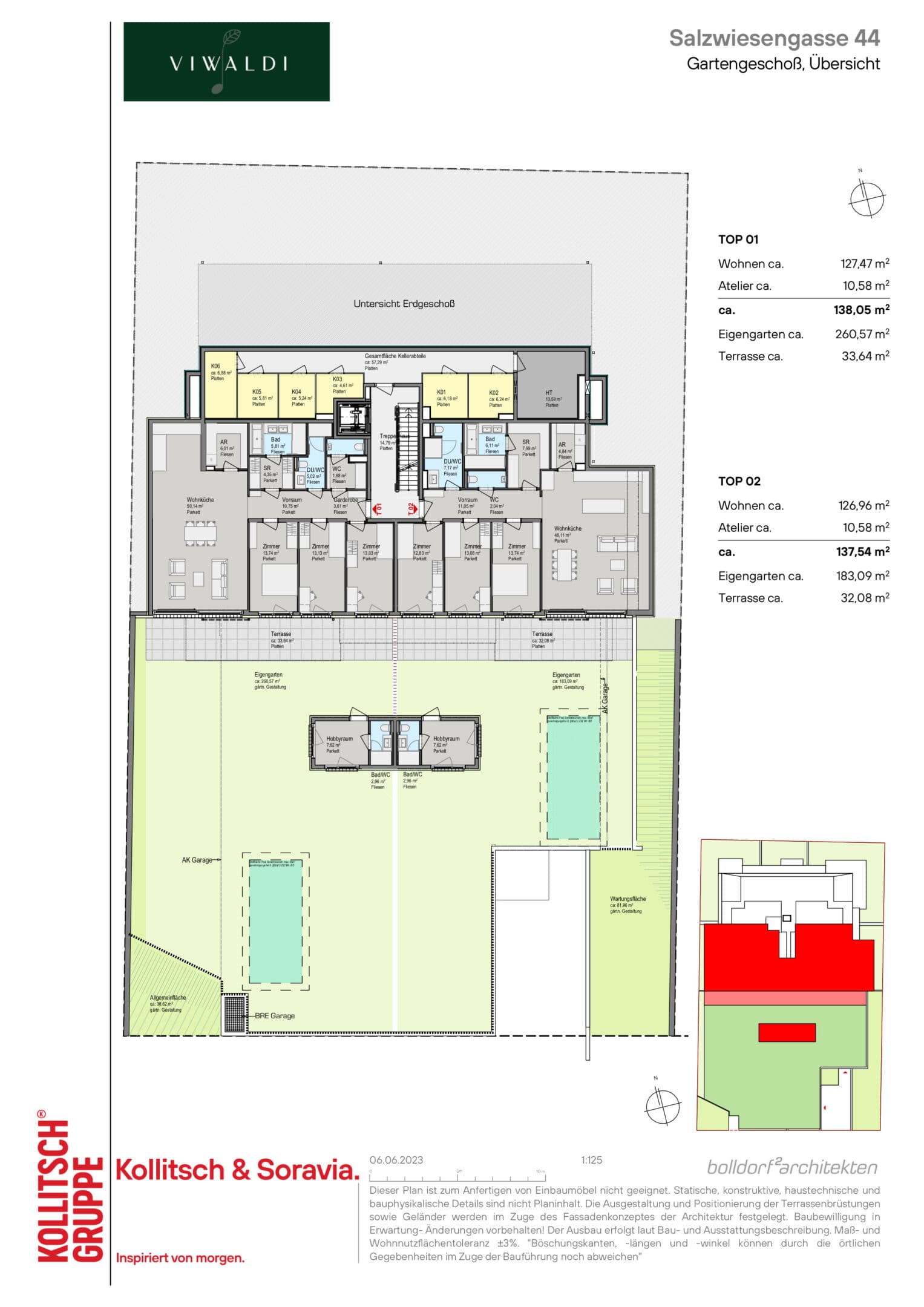 Grundriss Top 2 — Viwaldi — 4 Zimmer — 137,5 m² — Ground floor