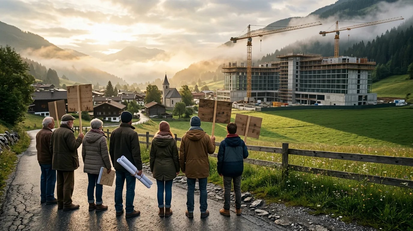 Widerstand gegen 400-Betten-Appartmenthotel in Viehhofen